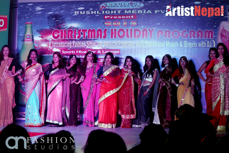 Holiday celebration with music and fashion show